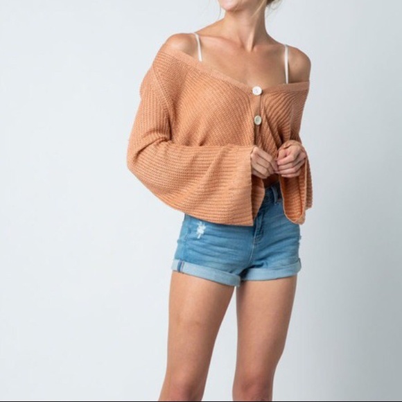 ❗️Two Left❗️NWT Skin Cropped Cardigan - Picture 5 of 5